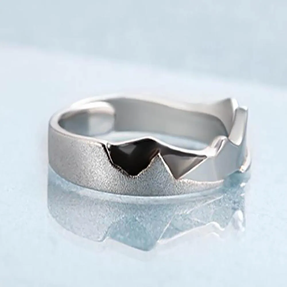 Enchanting Silver Couple Rings