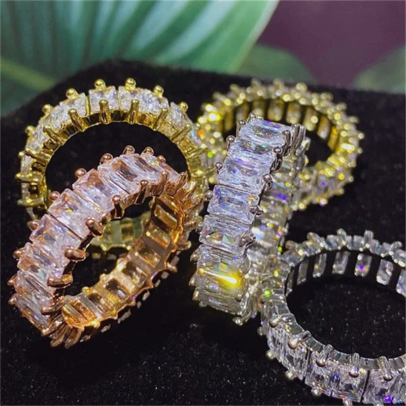 Fashion Luxury Zircon Bejeweled Multicolor Rings