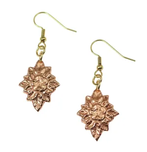 French Bouquet Copper Drop Earrings