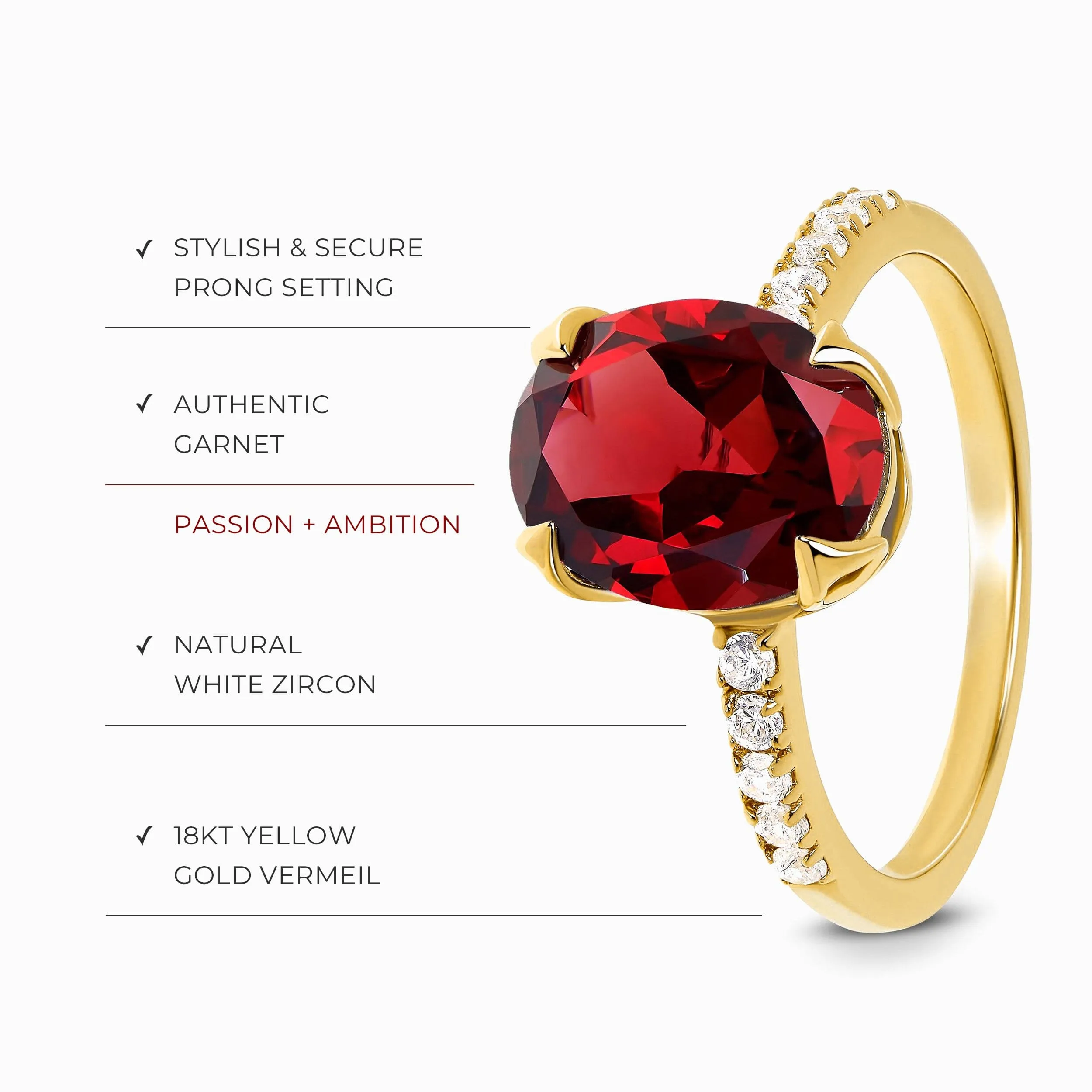 Garnet Ring - Harlow