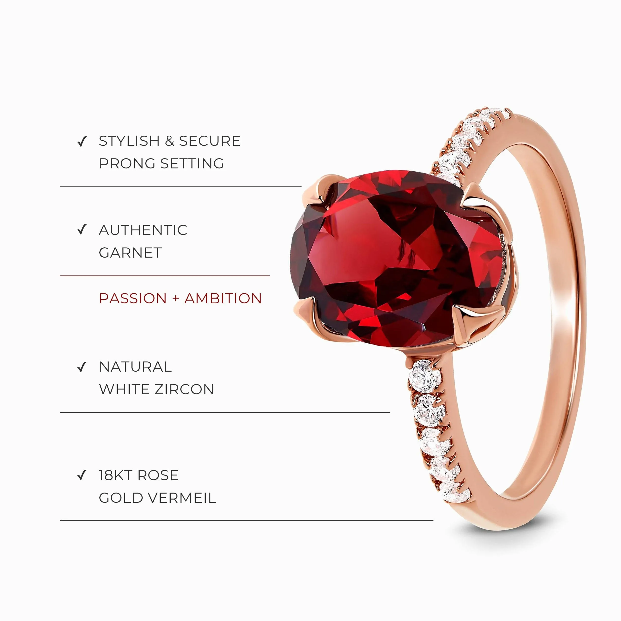 Garnet Ring - Harlow