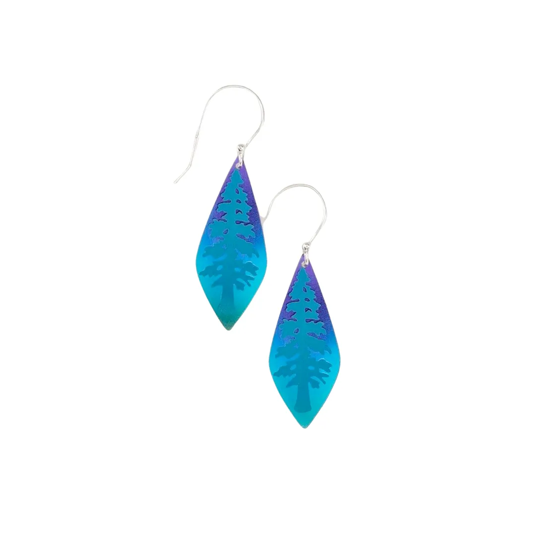 Giving Tree Earrings in Turquoise/Purple