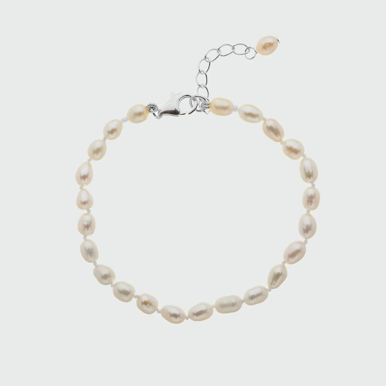 Gloucester Mini Pearl & Silver Bracelet