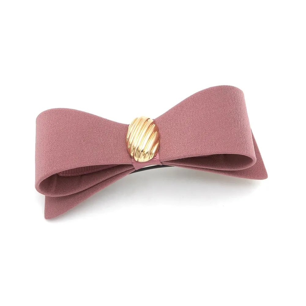 Gold Detail Bow Hair Barrette