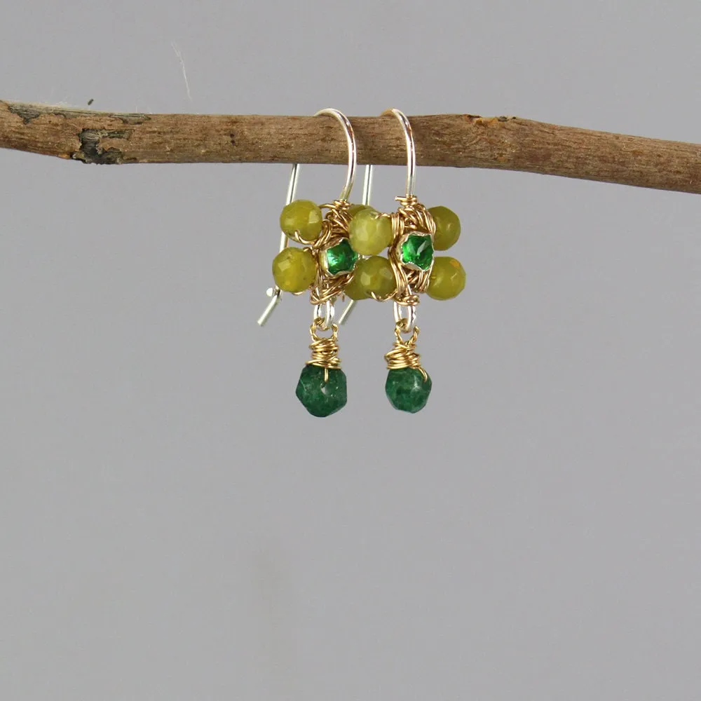 Green Jasmine Earrings