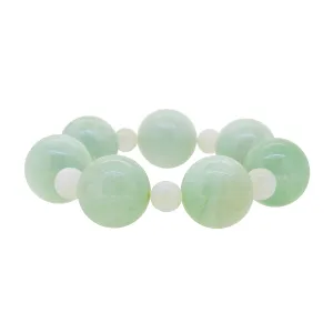 Green Moonstone 22mm and White Moonstone 9.5mm