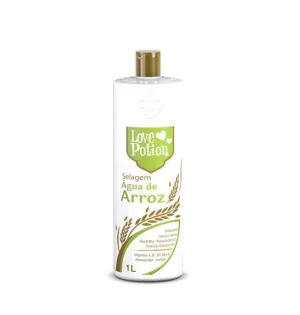 Água de Arroz Rice Water Shine Thermal Protection Hair Sealing 1L - Love Potion