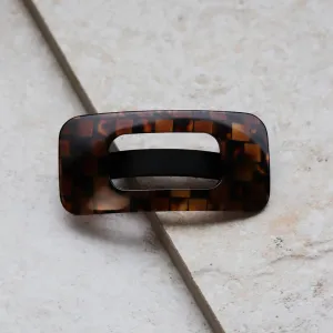 Hollow Rectangle French Hair Barrette