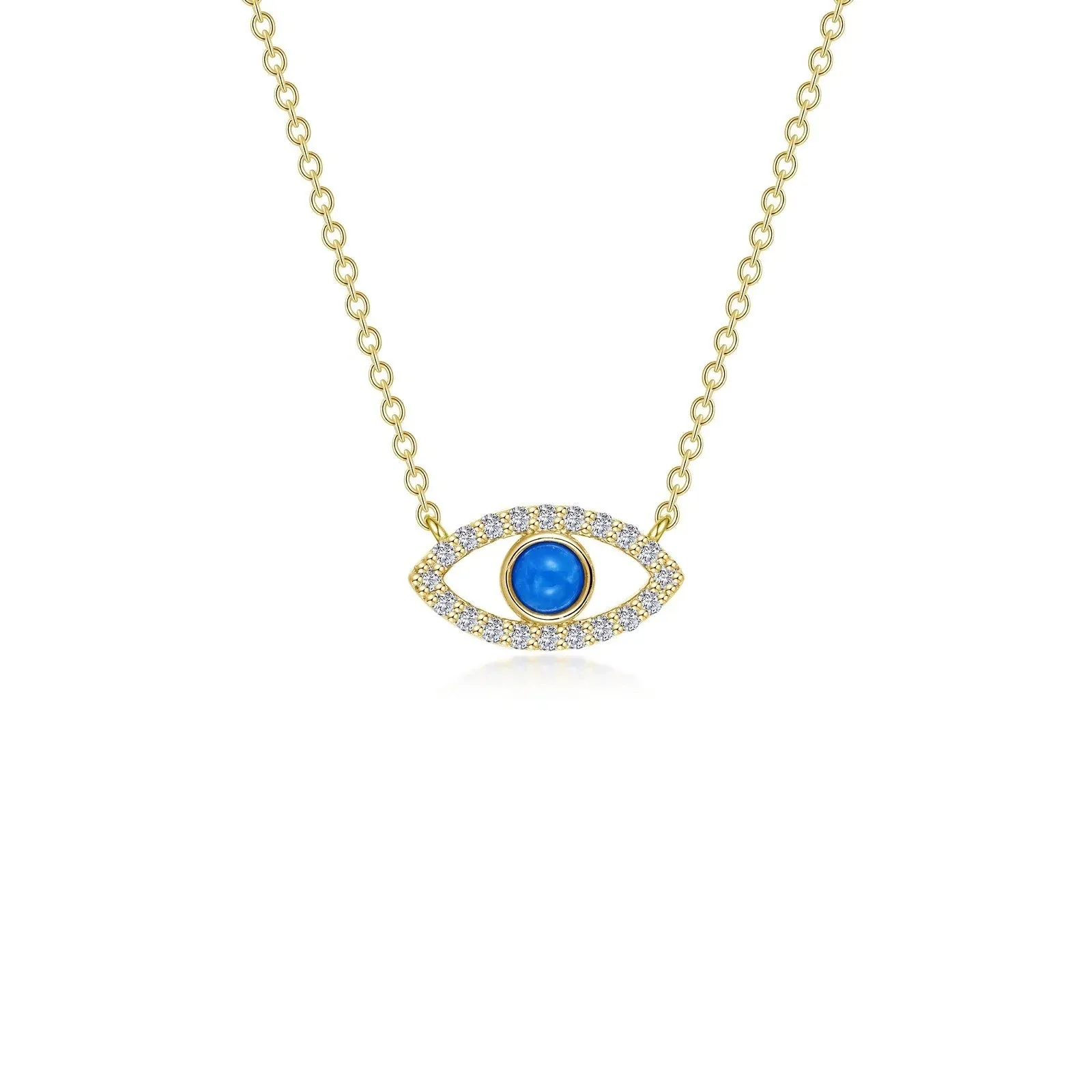 Lafonn Reconstituted Turquoise Evil Eye Necklace N0341TQG20