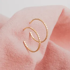 Large Glimmer Hoop Earrings