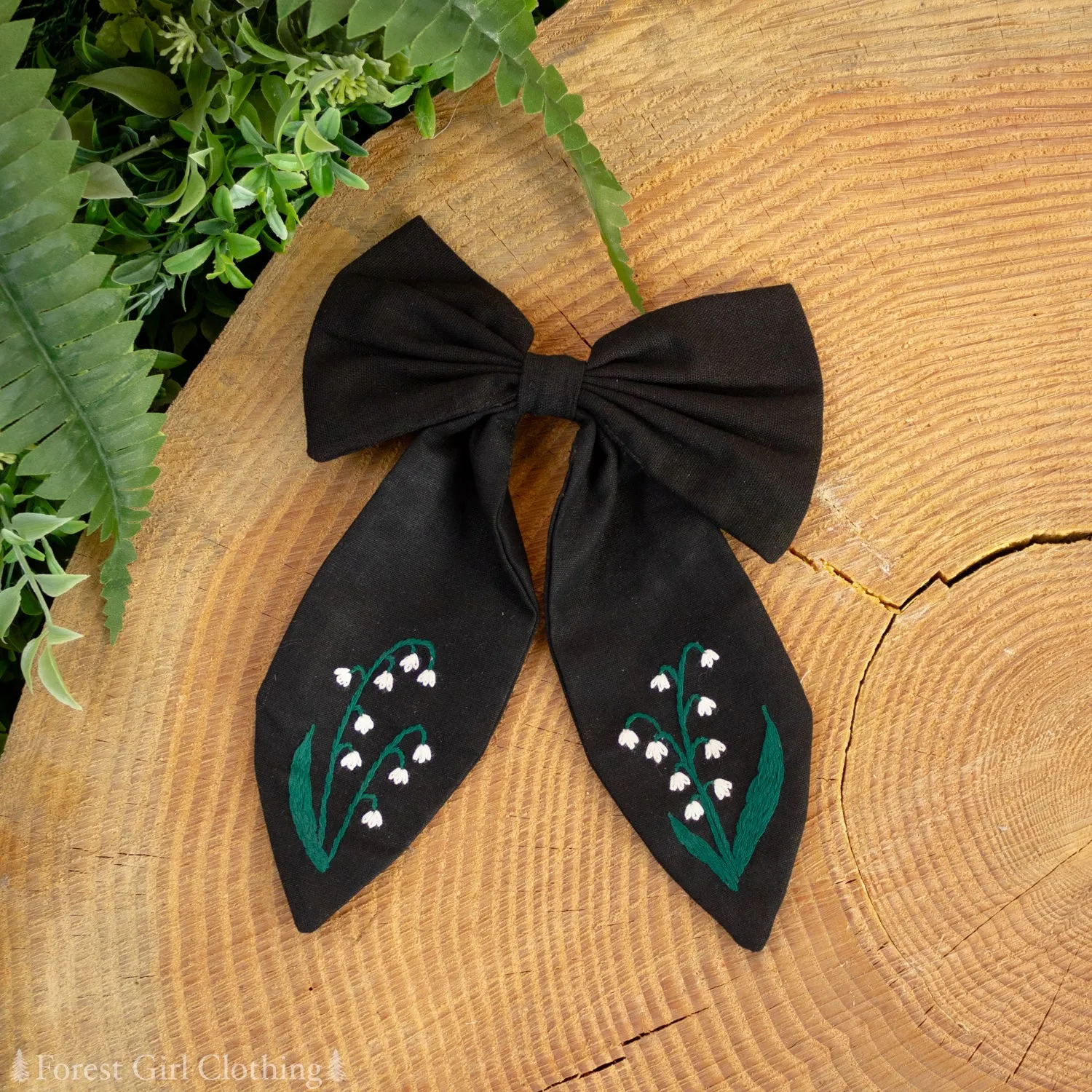 Lily of the Valley Hair Bow