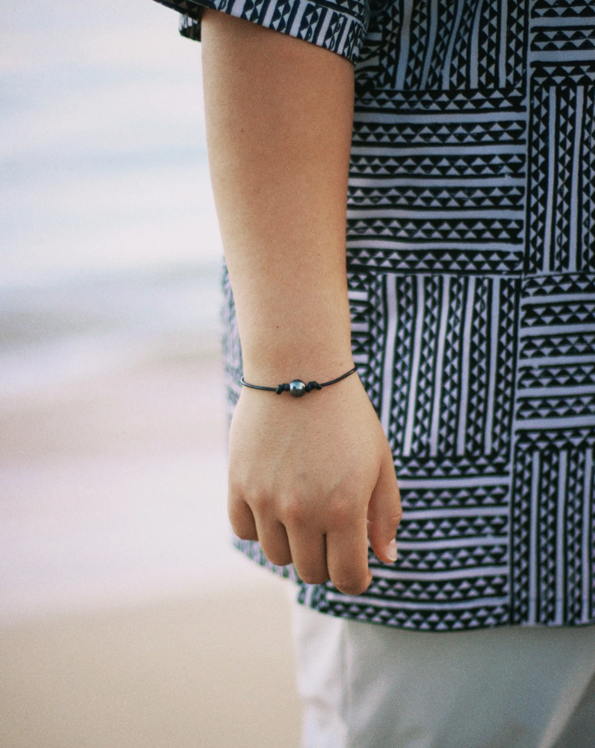 Men's Tahitian Leather Bracelet