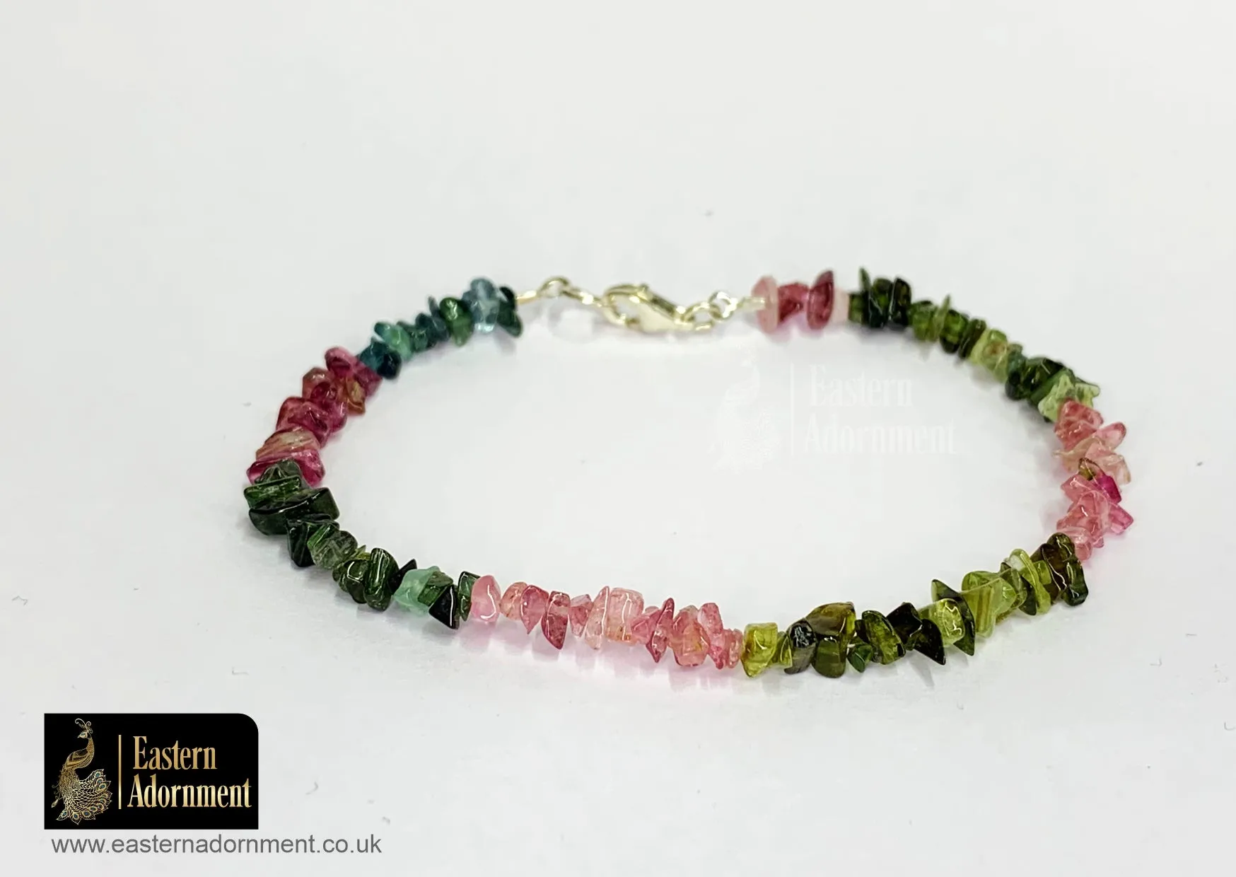 Mix Tourmaline Crystal Chip Bead Bracelet