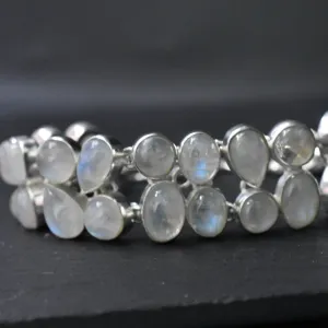 Moonstone Blue Fire Bracelet