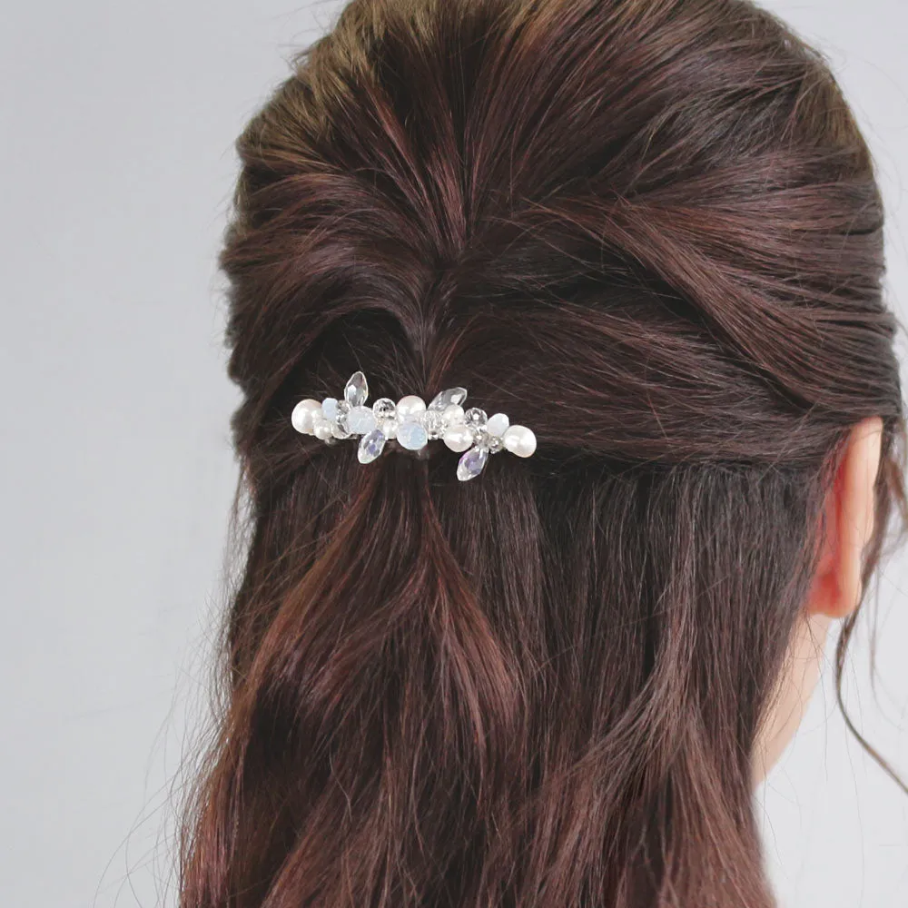 Multi Beaded Hair Barrette