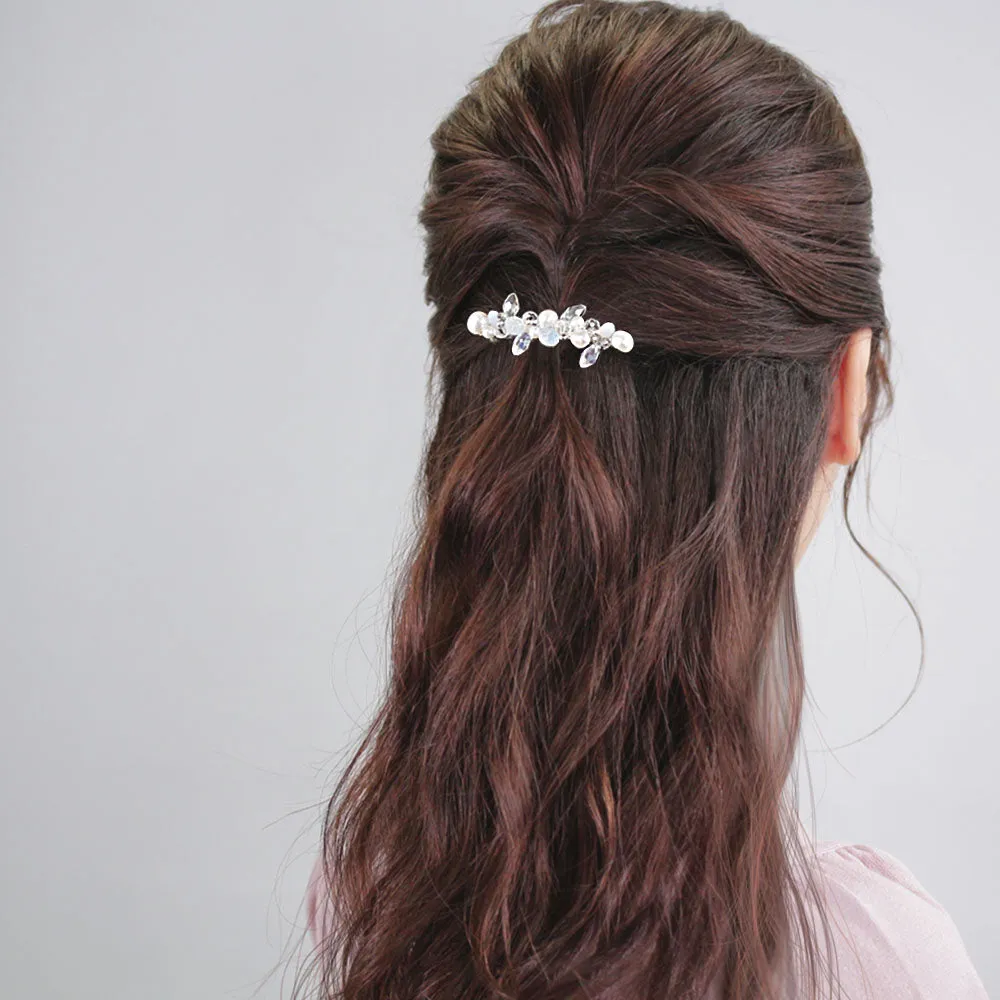 Multi Beaded Hair Barrette