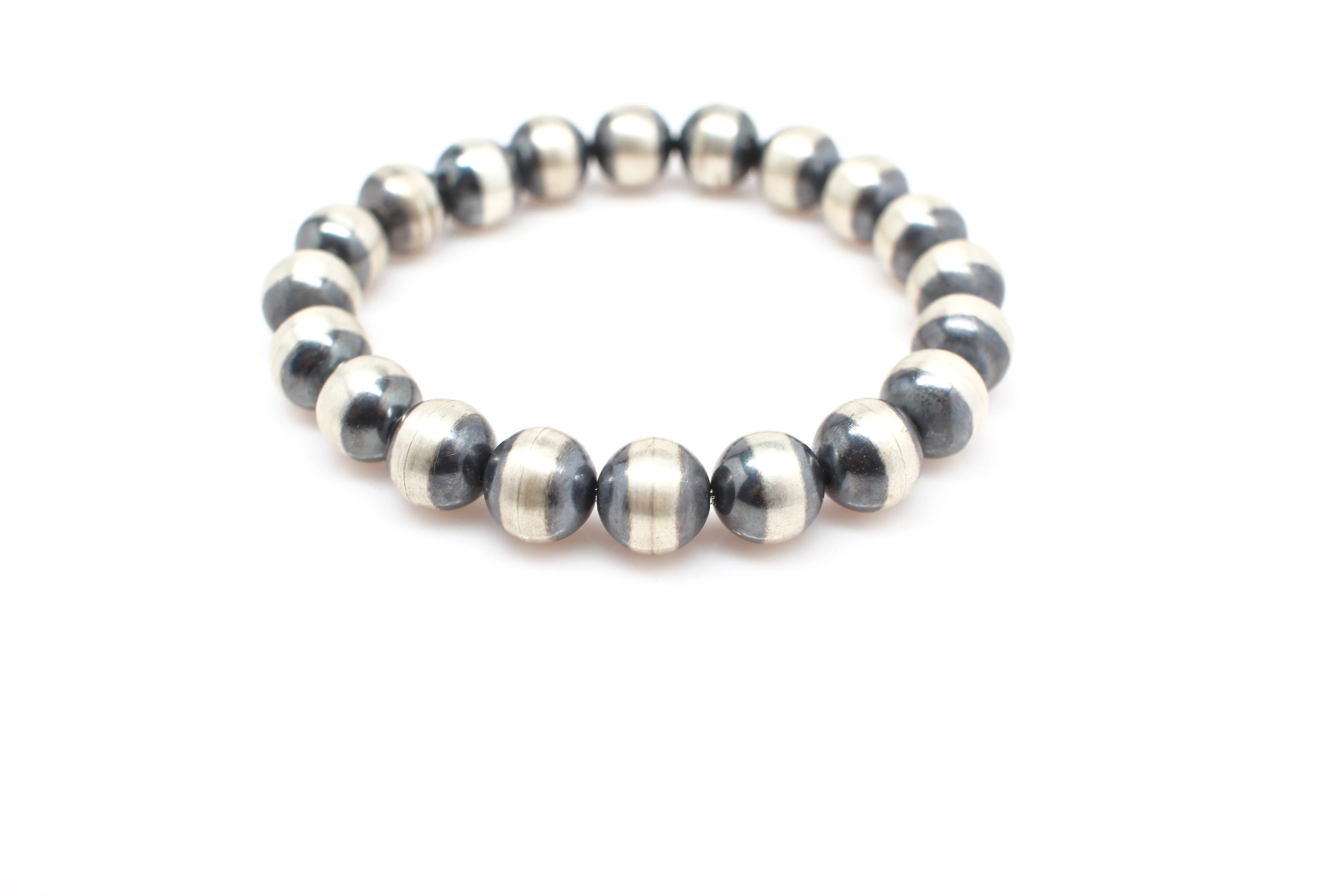 Navajo Pearl Stretch Bracelet  - 10mm