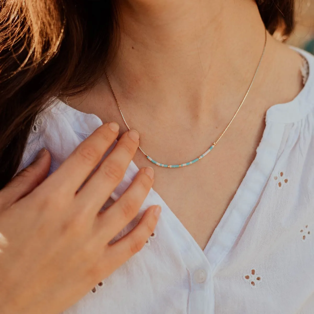 Peace Be With You Morse Code Necklace