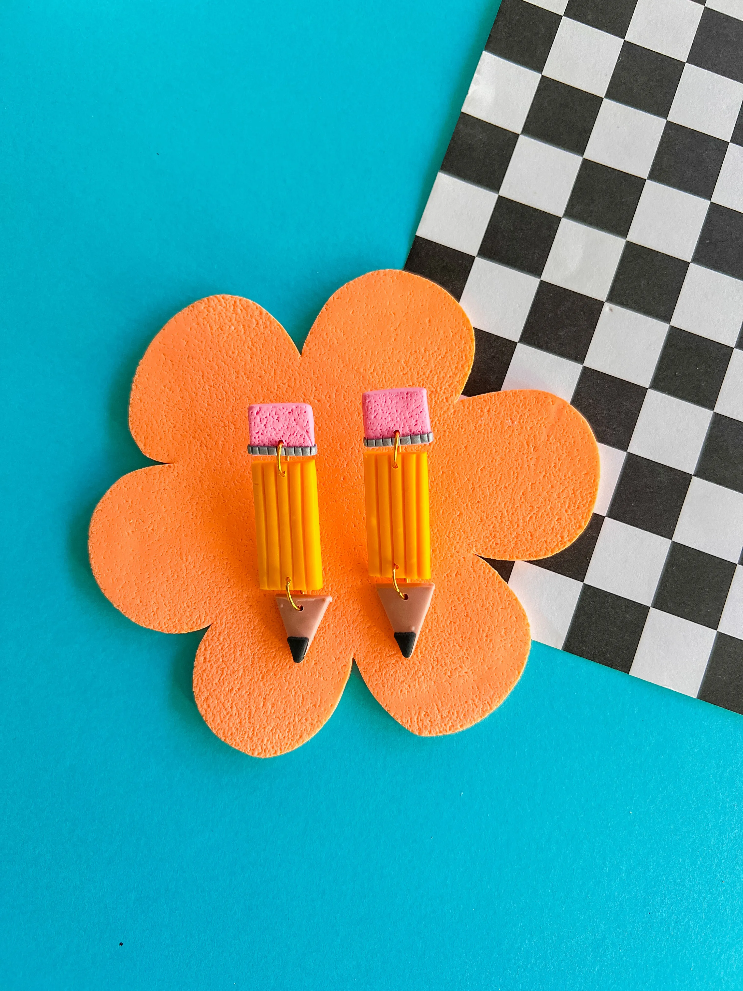 Penny - Clay Pencil Earrings