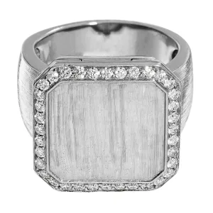 Poison Ring Grande Pavé Outline Sterling Silver