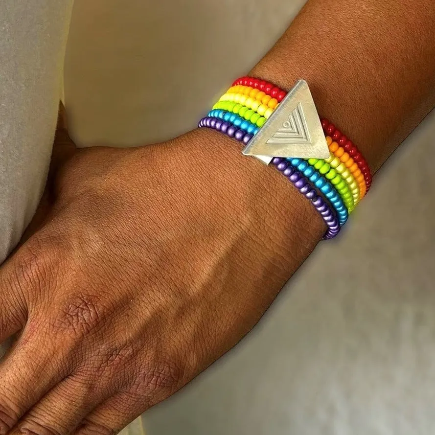 Pride Inclusion Rainbow Bracelet