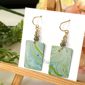 "Turquoise Splash" Earrings