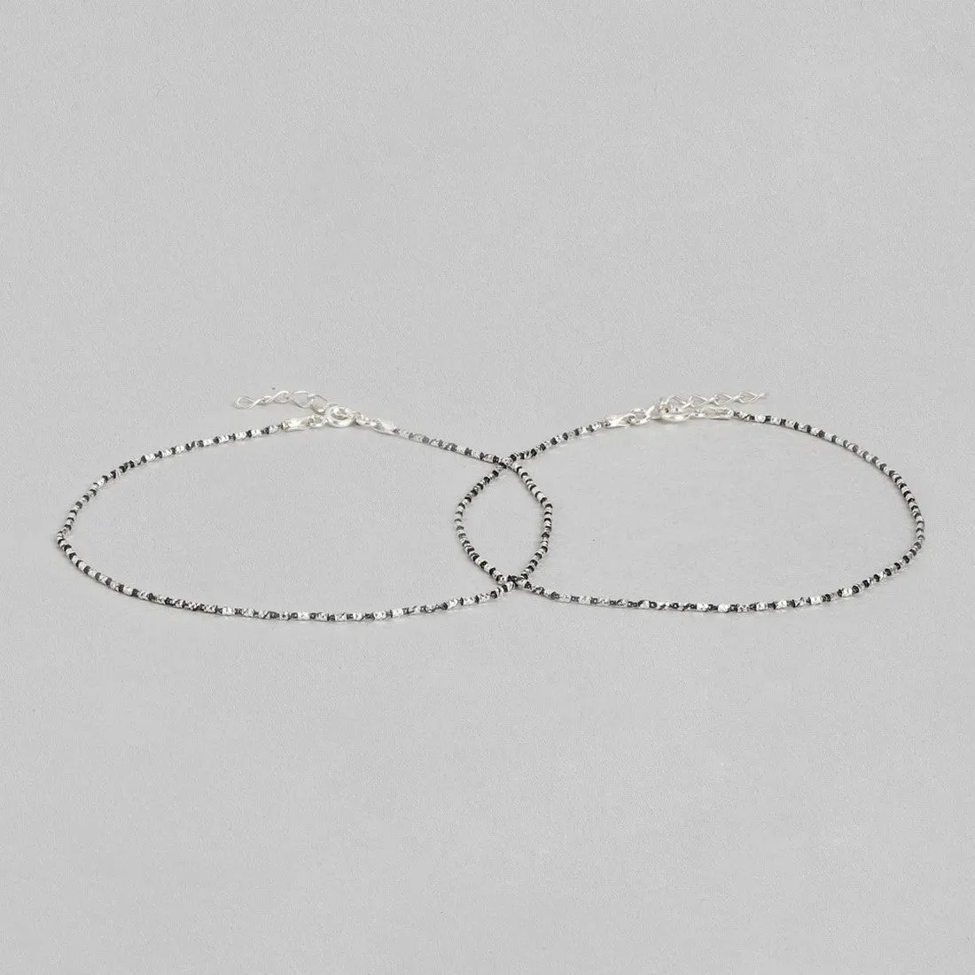 Radiant Charms Silver-Plated 925 Sterling Silver Anklet