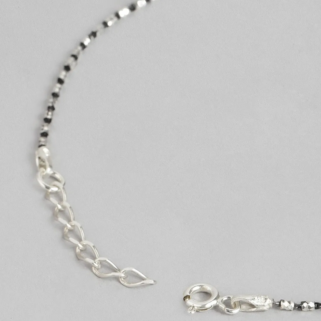 Radiant Charms Silver-Plated 925 Sterling Silver Anklet