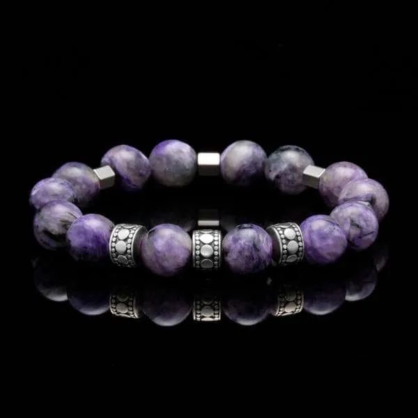 Silver Spacer Third Eye Chakra Bracelet