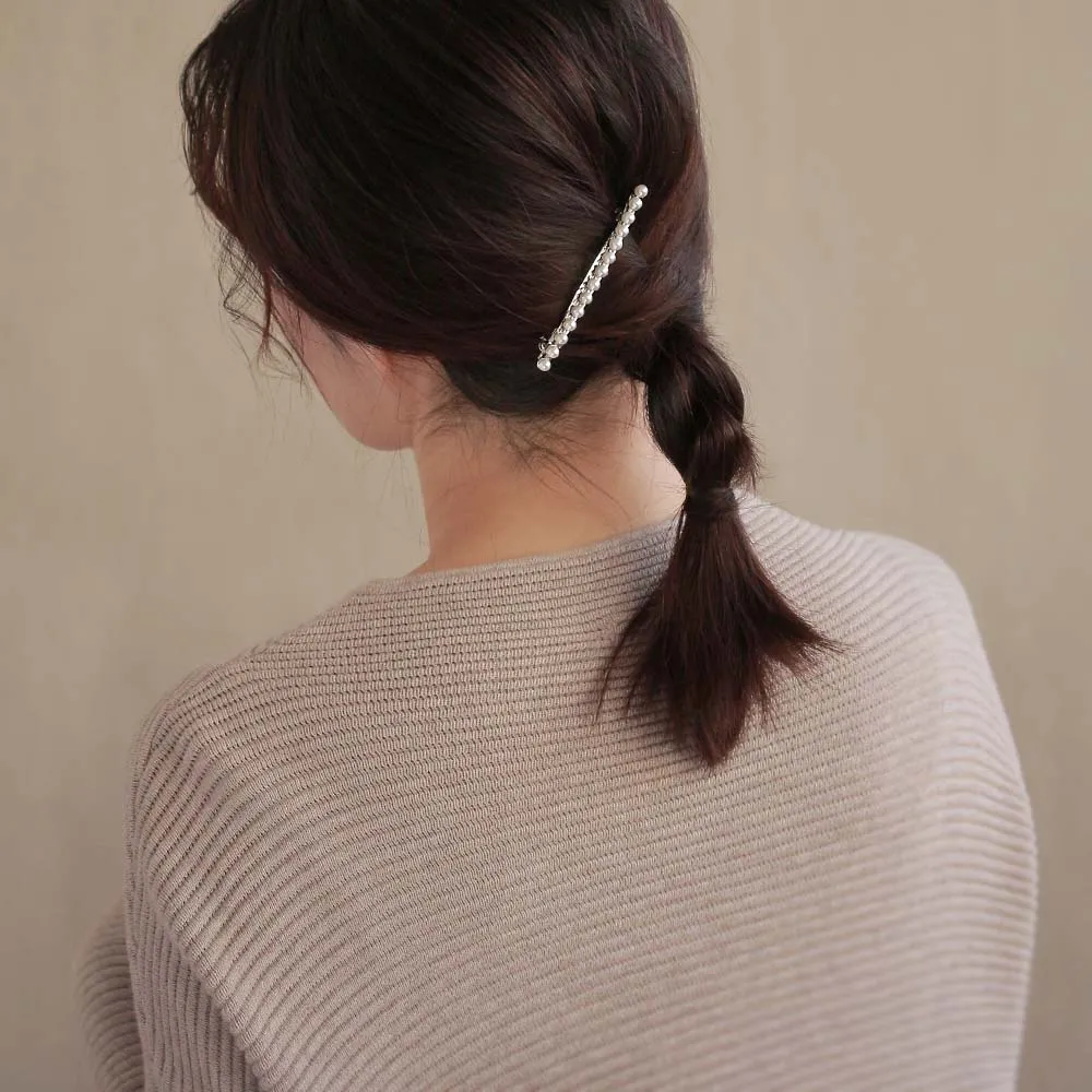 Slim Pearl Barrette