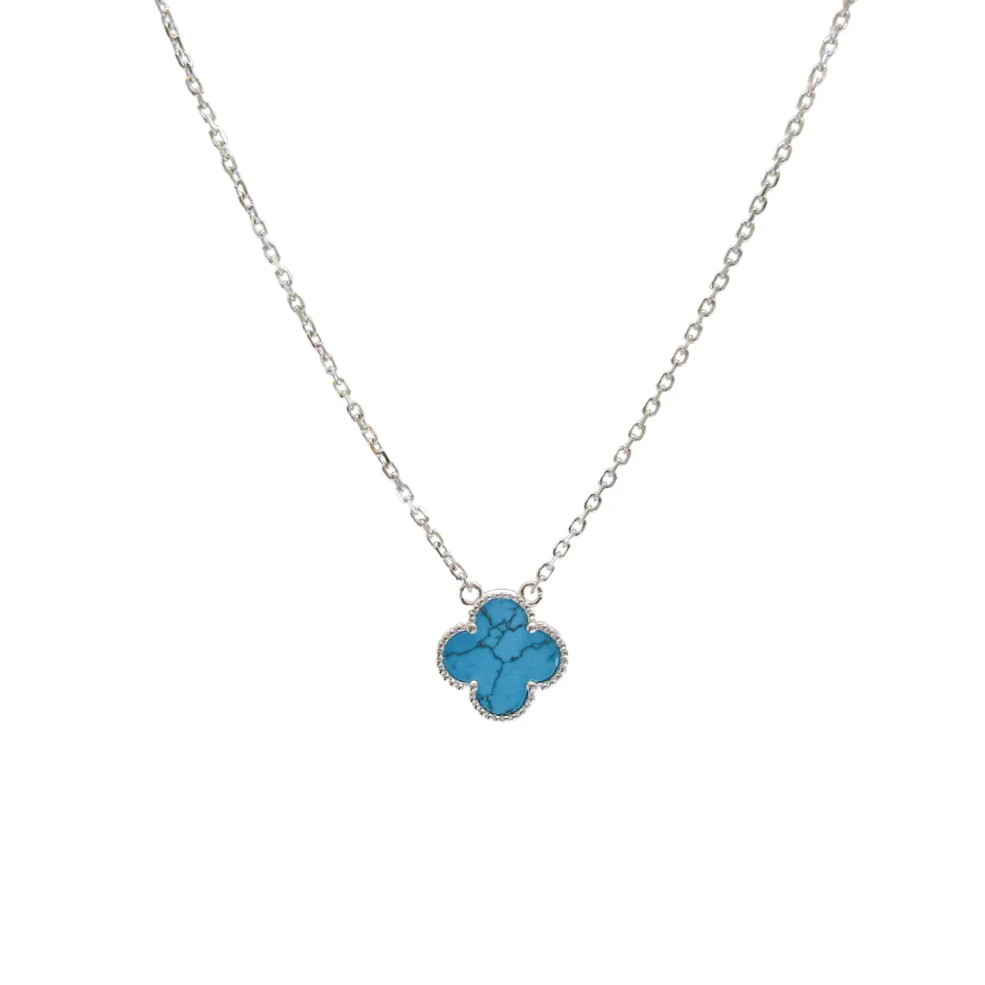 Small Turquoise Clover necklace