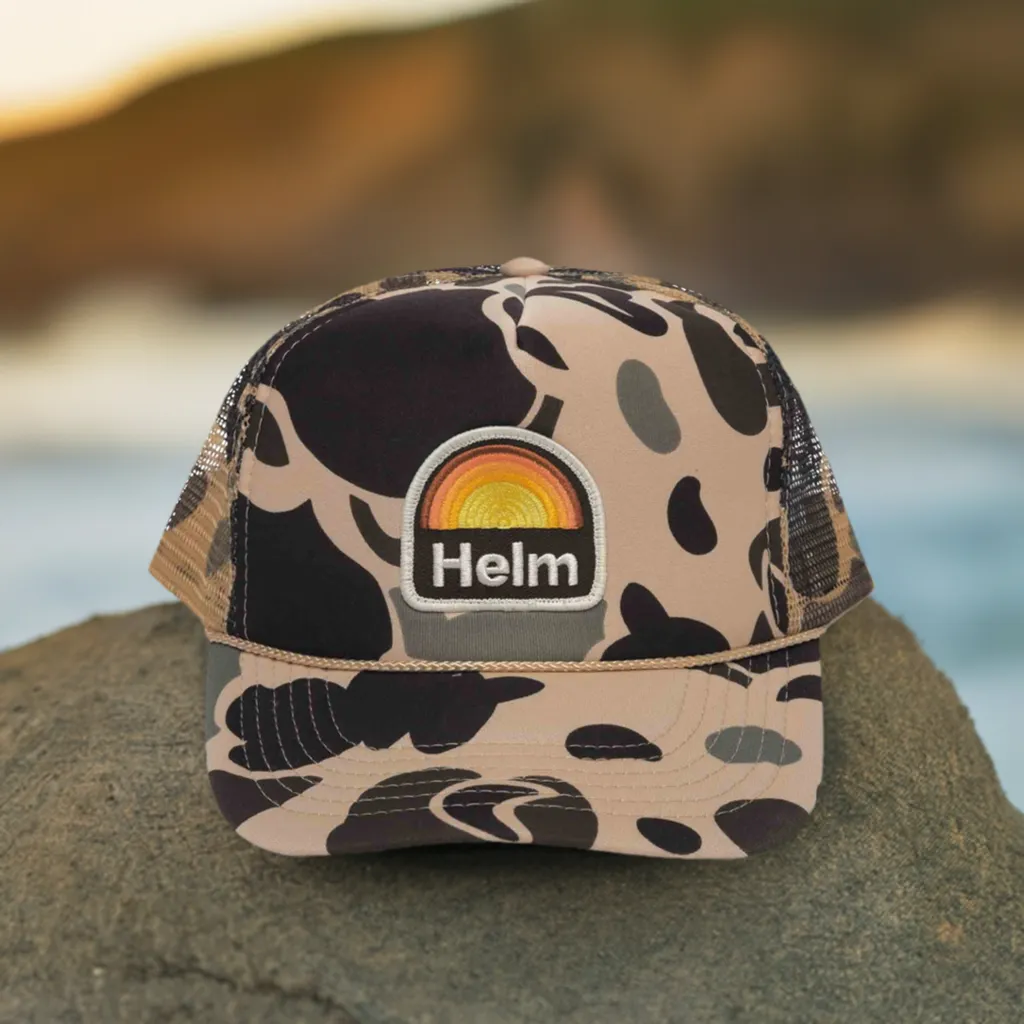 Sunrise Patch Trucker Hat | Duck Camo