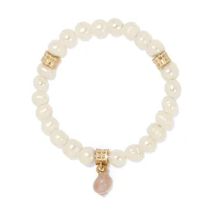 Sunset Cove Poli Pearl Stretch Bracelet