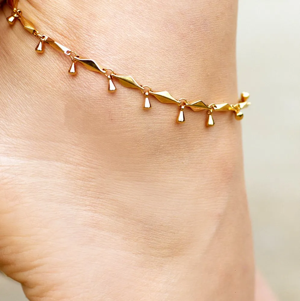 Teardrop Anklet