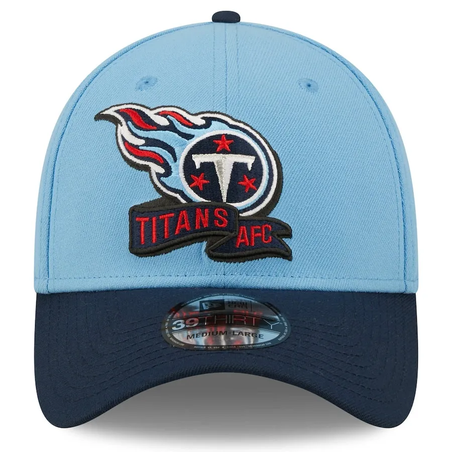 Tennessee Titans Light Blue SEC 2022 Sideline 39THIRTY Flex Hat