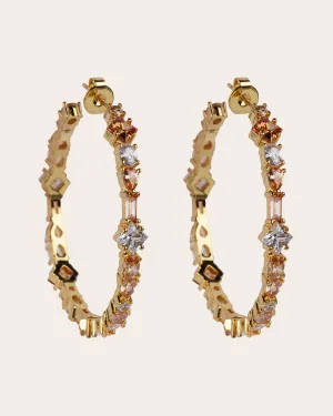 The Adriana champagne earrings