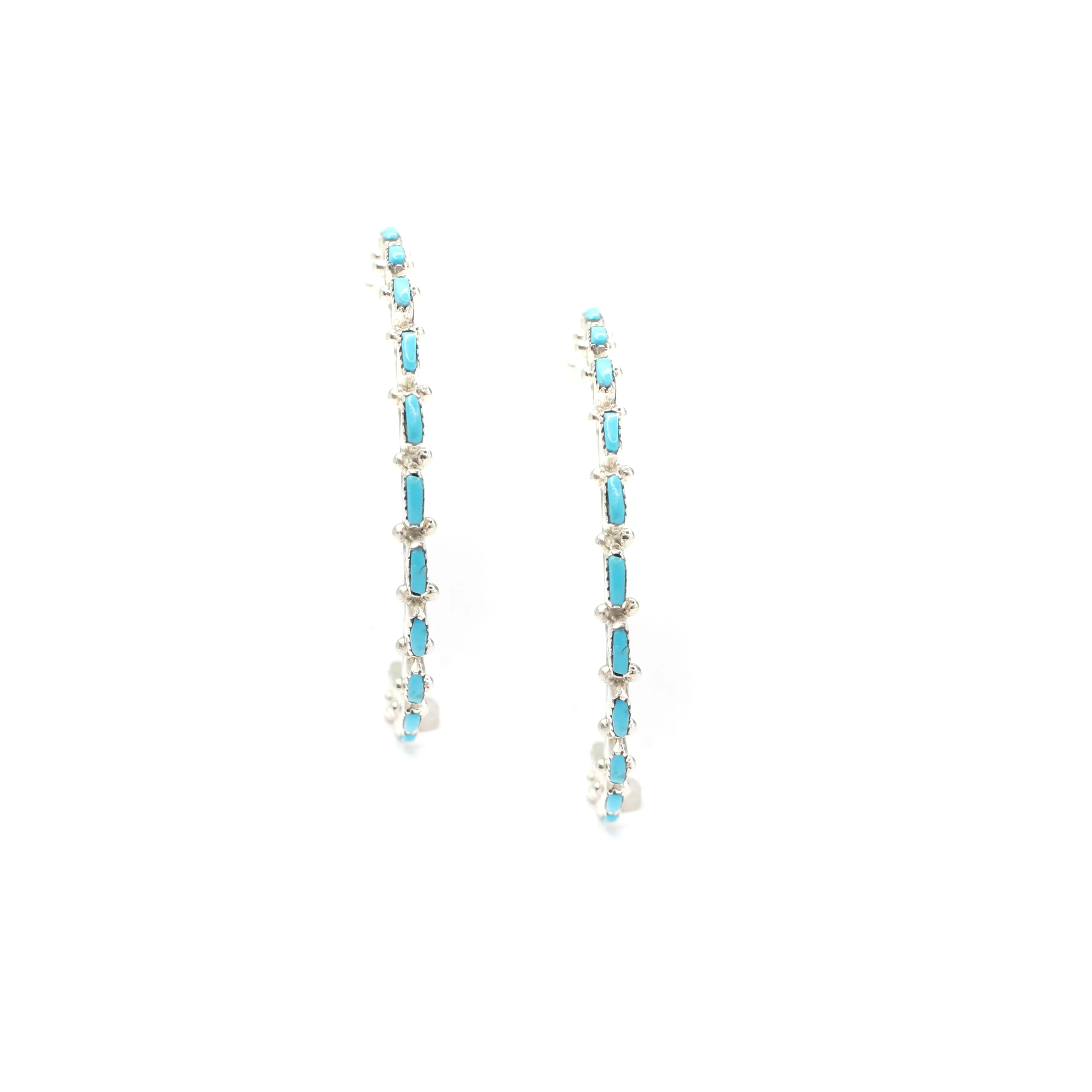 The Original Zuni Hoops - Turquoise : 2"