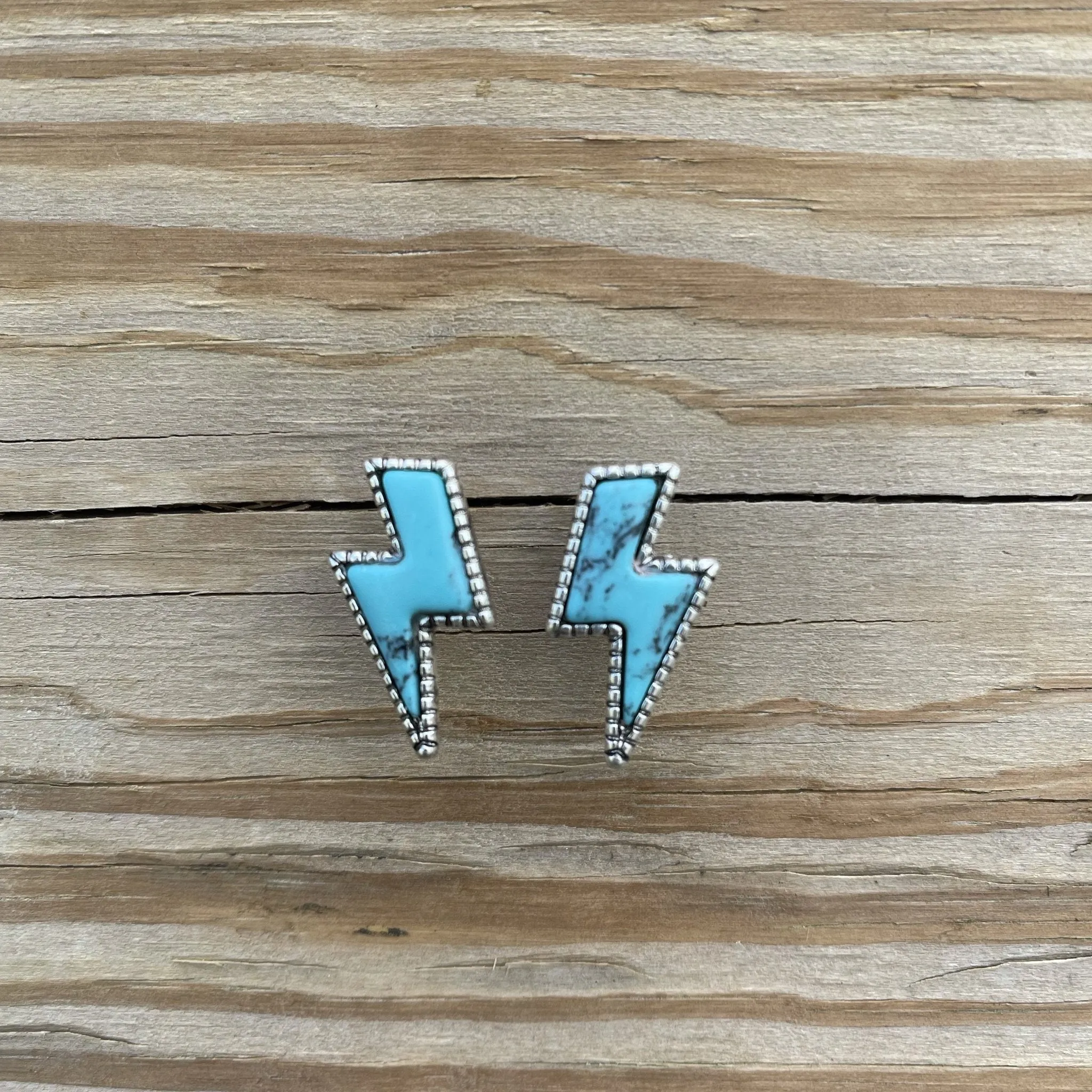 Turquoise Bolt Studs