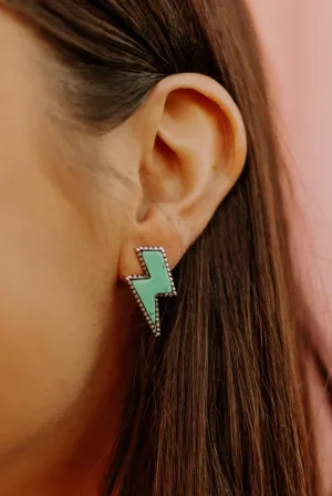 Turquoise Bolt Studs