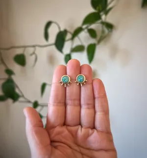 Turquoise Daybreak Studs