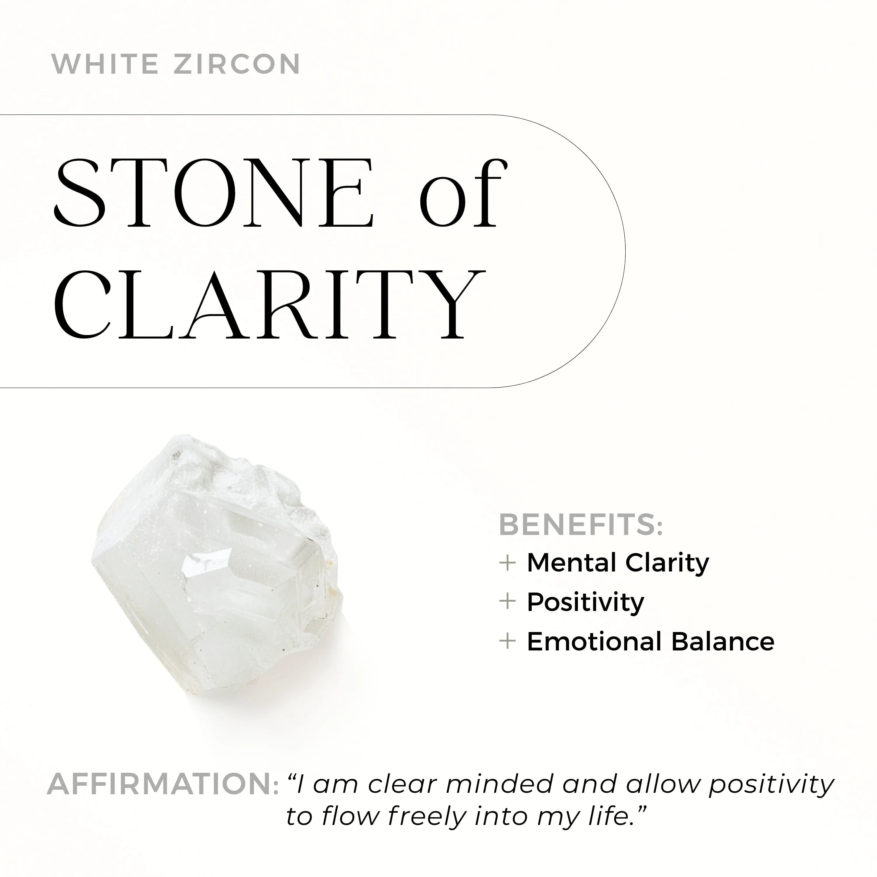 White Zircon Unisex Ring - Mysterious