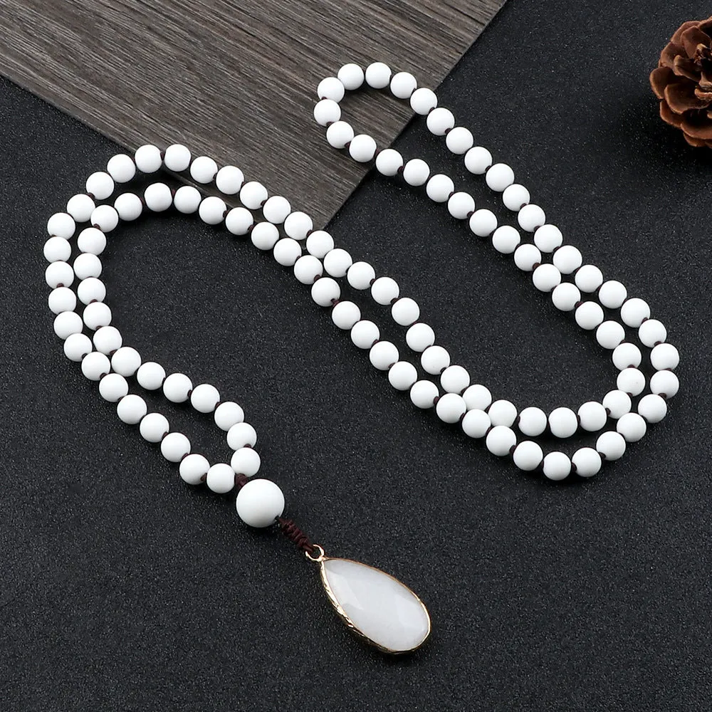 Wholesale 108 Buddha Beads Multi-circle Layer Beads Stone Pendant Bracelet