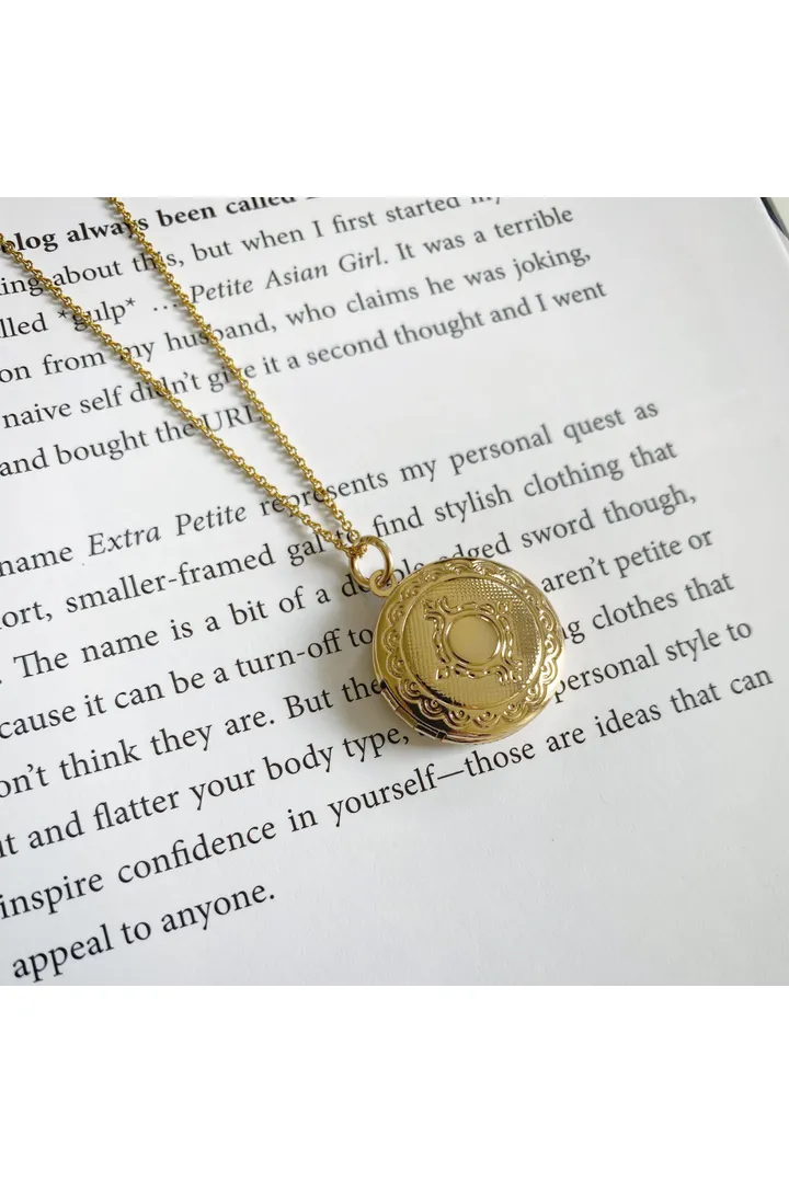 Wisteria London Martha Gold Filigree Locket