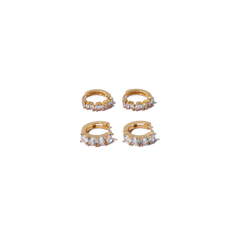 Zircon Hoop Earring