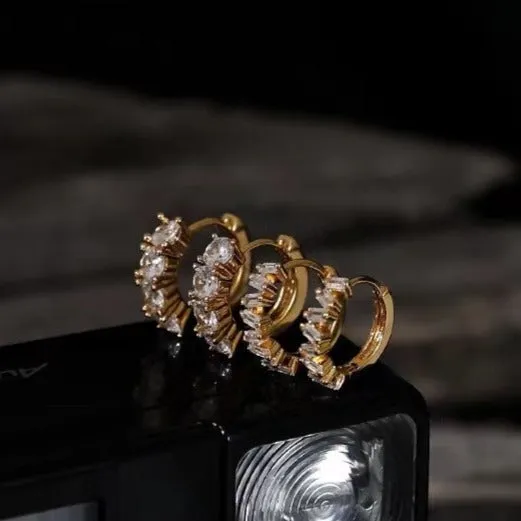 Zircon Hoop Earring